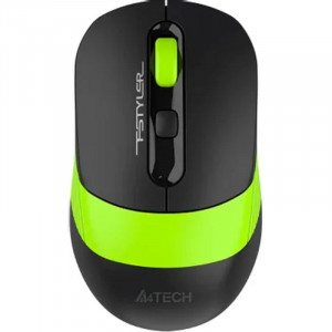 Мышь компьютерная A4Tech Fstyler FG10CS Air черный/зеленый 2000dpi/WLS USB