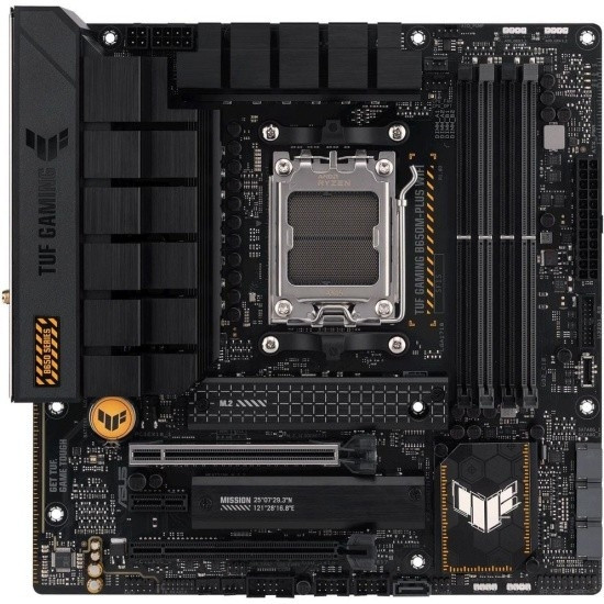 Asus TUF GAMING B650M-PLUS WIFI { Socket AM5, B650, 4*DDR5, HDMI+DP, 4xSATA3 + RAID, M2, Audio, Gb LAN, USB 3.2, USB 2.0, mATX}