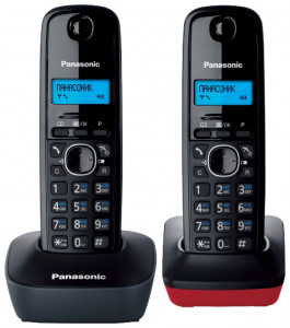 Panasonic KX-TG1612RUH (серый)  {Доп трубка в комплекте,АОН, Caller ID,12 мелодий звонка,поиск трубки}