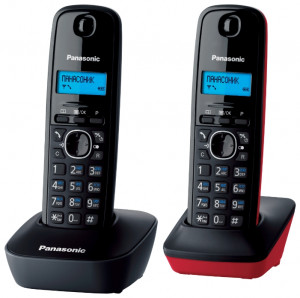 Panasonic KX-TG1612RUH (серый)  {Доп трубка в комплекте,АОН, Caller ID,12 мелодий звонка,поиск трубки}