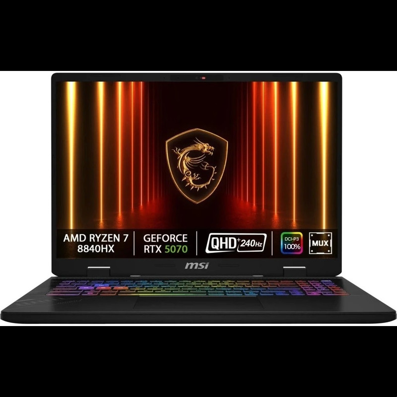 MSI Crosshair A16 HX D8WGKG-078XRU [9S7-15PL21-078] Grey 16" {QHD+ Ryzen 7 8840HX/ 32Gb/ SSD1Tb/RTX5070 8Gb/DOS}