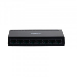 DAHUA DH-PFS3008-8GT-L 8-портовый гигабитный неуправляемый коммутатор, 8xRJ45 1Gb, коммутаця 16 Гбит/с, MAC-таблица 2K, пластик