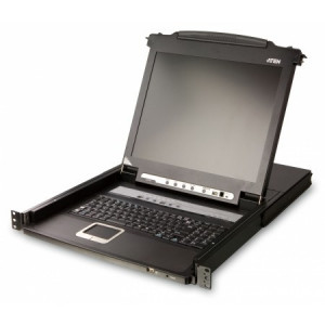 ATEN CL5708N-ATA-RG  8-Port PS/2-USB VGA Single Rail LCD KVM Switch