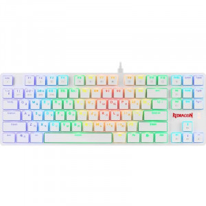 Механическая клавиатура Anubis RGB,тонкая,белая, 87 к.,б.п. Redragon