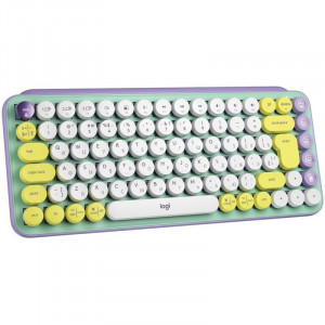 920-010717 Logitech Клавиатура беспроводная POP KEYS, Daydream Mint