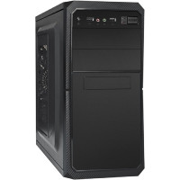 Exegate EX299280RUS Корпус Minitower ExeGate BA-202-UNS350 (mATX, БП UNS350 с вент. 12см, 2*USB, аудио, черный)