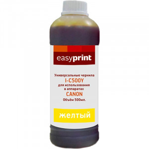 Easyprint Чернила I-C500Y универсальные для Canon (500мл.) жёлтый Easyprint Чернила I-C500Y универсальные для Canon (500мл.) жёлтый