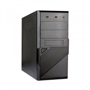 Exegate EX284022RUS Корпус Minitower BA-201 Black, mATX, <без БП>, 2*USB, Audio