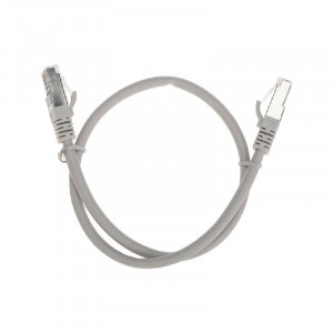 Rexant (02-0390-05) Патч-корд S/FTP, CAT 6A (10G), RJ45-RJ45, 28AWG, LSZH, серый, 0,5м