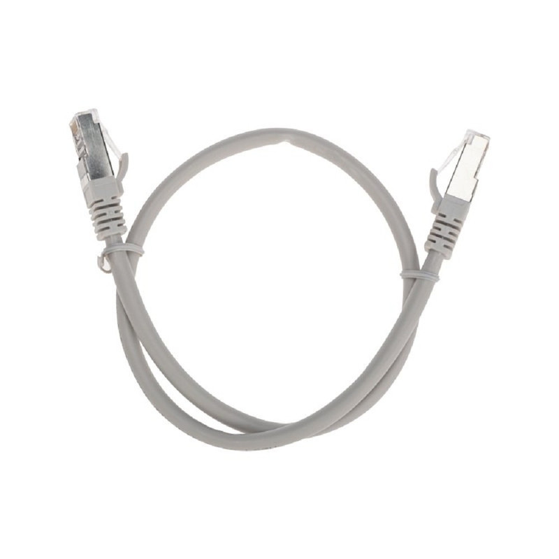 Rexant (02-0390-05) Патч-корд S/FTP, CAT 6A (10G), RJ45-RJ45, 28AWG, LSZH, серый, 0,5м