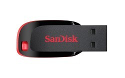 SanDisk USB Drive 8Gb Cruzer Blade SDCZ50-008G-B35 {USB2.0, Black} 