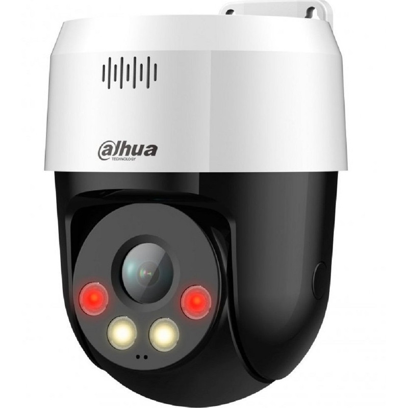 DAHUA DH-SD2A500NB-GNY-A-PV Мини-PT IP-видеокамера 5Мп; 1/2.8” CMOS; объектив 4мм;  видеоаналитика ИК 30м, Led 30м;  микрофон IP66, PoE