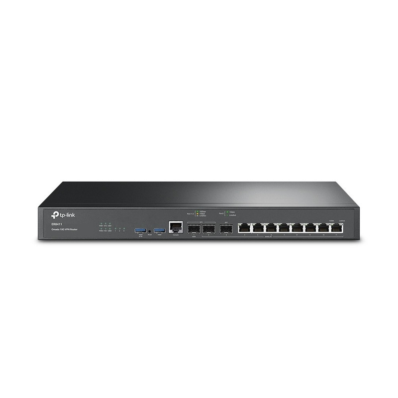 TP-Link ER8411 SafeStream гигабитный мульти-WAN VPN-роутер с портами 10 Гбит/с