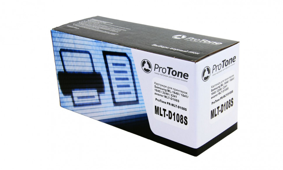 MLT-D108S Картридж ProTone для Samsung ML-1640/1641/1645/2240/2241 (1500 стр.) черный