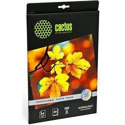 Cactus CS-HGA426020 Фотобумага Professional суперглянцевая А4 260 г/м2 20 листов