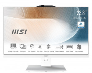 MSI Modern AM242P 1M-1024XRU [9S6-AE0722-1024]  White 23.8" {Full HD Core 5 120U/8Gb/SSD512Gb Graphics/noOS/kb/m}