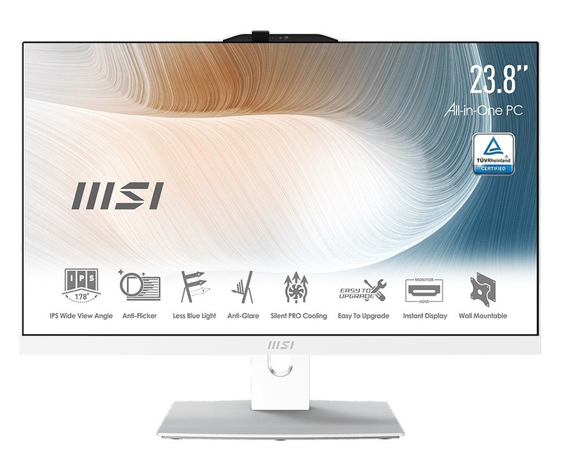 MSI Modern AM242P 1M-1024XRU [9S6-AE0722-1024]  White 23.8" {Full HD Core 5 120U/8Gb/SSD512Gb Graphics/noOS/kb/m}
