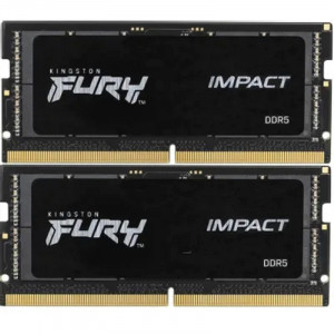 Память оперативная/ Kingston 16GB 4800MT/s DDR5 CL38 SODIMM (Kit of 2) FURY Impact PnP