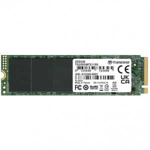 Накопитель SSD Transcend PCI-E 3.0 x4 250Gb TS250GMTE115S 115S M.2 2280 0.2 DWPD