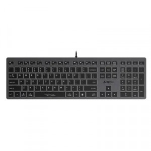 Клавиатура A4TECH Fstyler FX60,  USB, серый [fx60 grey / white]