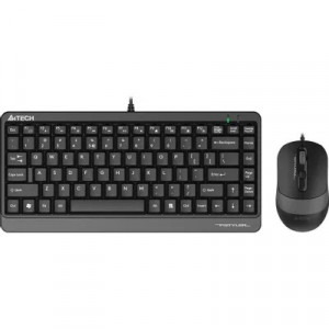 Комплект кл-ра+мышь проводн. A4Tech Fstyler F1110 black/grey USB Multimedia (F1110 GREY)