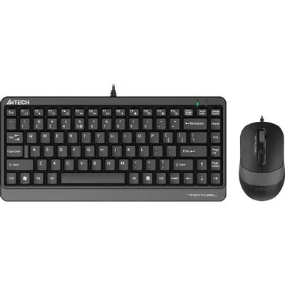 Комплект кл-ра+мышь проводн. A4Tech Fstyler F1110 black/grey USB Multimedia (F1110 GREY)