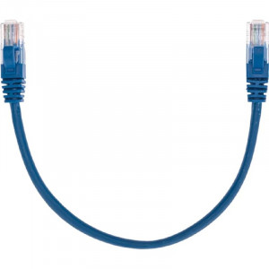 Rexant (02-0104-03) Патч-корд U/UTP, CAT 5e, RJ45-RJ45, 26AWG, LSZH, синий, 0,3м