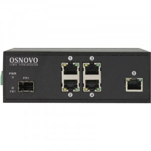 SW-40501/IC Промышленный PoE коммутатор Fast Ethernet на 6 портов.
