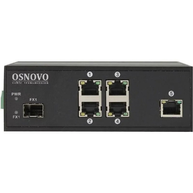SW-40501/IC Промышленный PoE коммутатор Fast Ethernet на 6 портов.