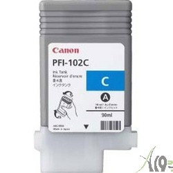 Canon PFI-102C 0896B002 Картридж для Canon imagePROGRAF iPF605, iPF610., iPF650, iPF655, iPF710, iPF750, iPF755, LP17, iPF510, Голубой, 90 мл.