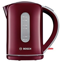 Чайник Bosch TWK7604 1.7л. 2200Вт бордовый (пластик)