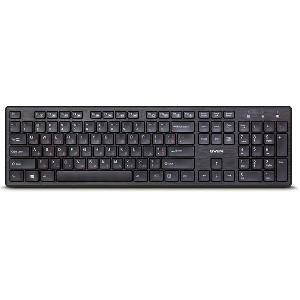 Клавиатура SVEN KB-E5800W Black беспроводная