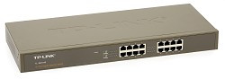 TP-Link TL-SG1016 Коммутатор 16-port Gigabit Switch, 1U 19-inch rack-mountable steel case