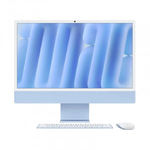 Apple iMac 24-inch 2024 [MWUF3X/A] (КЛАВ.РУС.ГРАВ.) Blue 24" Retina 4.5K {(4880x2520) M4 8C CPU 8C GPU/16GB/256GB SSD/рекоменд.переход.1979059/1991284} (A3247)