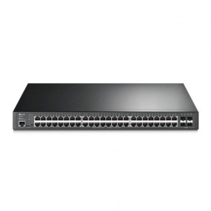 TP-Link SG3452P Управляемый коммутатор JetStream уровня 2+ с 48 гигабитными портами PoE+ и 4 портами SFP PROJ