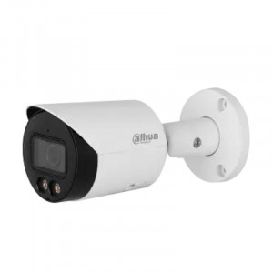 DAHUA DH-IPC-HFW2449SP-S-LED-0360B Уличная цилиндрическая IP-видеокамера Full-color с ИИ 4Мп, 1/2.9” CMOS, объектив 3.6мм, видеоаналитика, LED-подсветка до 30м, IP67, корпус: металл