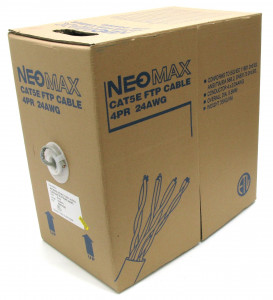 NEOMAX [NM20001] Кабель FTP cat.5e, 4 пары, (305м) 0.52мм   Медь  PVC jacket