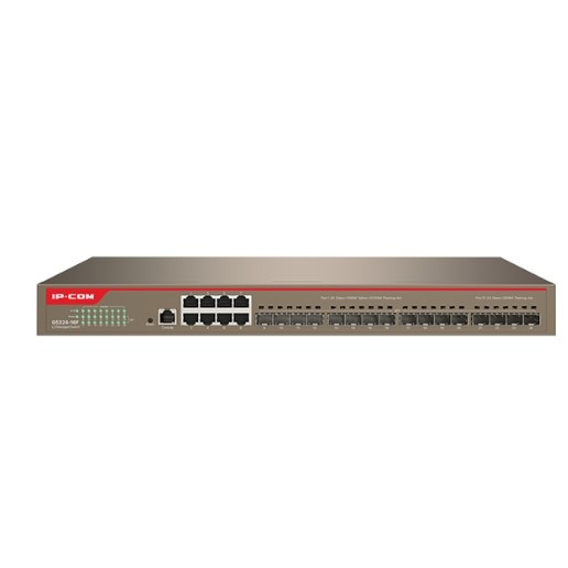 IP-COM G5324-16F Коммутатор управляемый в стойку, 8*1Gbit RJ45, 16*SFP 1Gbit,  console port