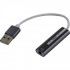 ORIENT AU-04PL Адаптер USB to Audio ((звуковая карта), jack 3.5 mm (4-pole) для подключения телефонной гарнитуры к порту USB, кнопки: громкость +/-, играть/пауза/вперед/назад; Windows/Linux/MAC OS)