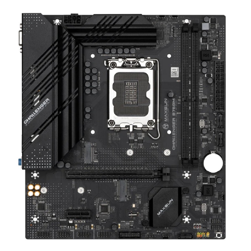 MAXSUN MS-Challenger B760M (Socket 1700, mATX, 2*DDR4, VGA+ HDMI, 3*SATA3, 2*M.2, 1xPCI-E x16 /1xPCI-E x1, 2*USB 2.0, 4*USB 3.2 Gen1 , LAN 1*1G,  RTL)