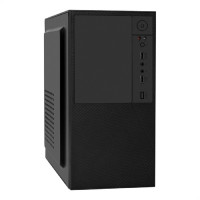 Exegate EX299228RUS Корпус Minitower ExeGate BAA-308-UNS350 (mATX, БП UNS350 с вент. 12см, 2*USB, HD Audio, черный)