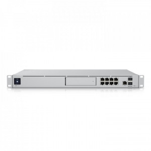 UBIQUITI UDM-SE Маршрутизатор, 1*10G SFP+, 8*GbE RJ45 LAN ports(2) PoE+,(6) PoE, 1*10G SFP+,1*2.5 GbE RJ45 WAN ports, 1*3.5" NVR HDD Слот