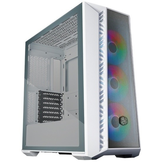 Корпус без БП/ Cooler Master MasterBox 520Mesh White USB3.0x1,USB3.1type Cx1,Audio,ARGB fan x3,white,front Mesh panel