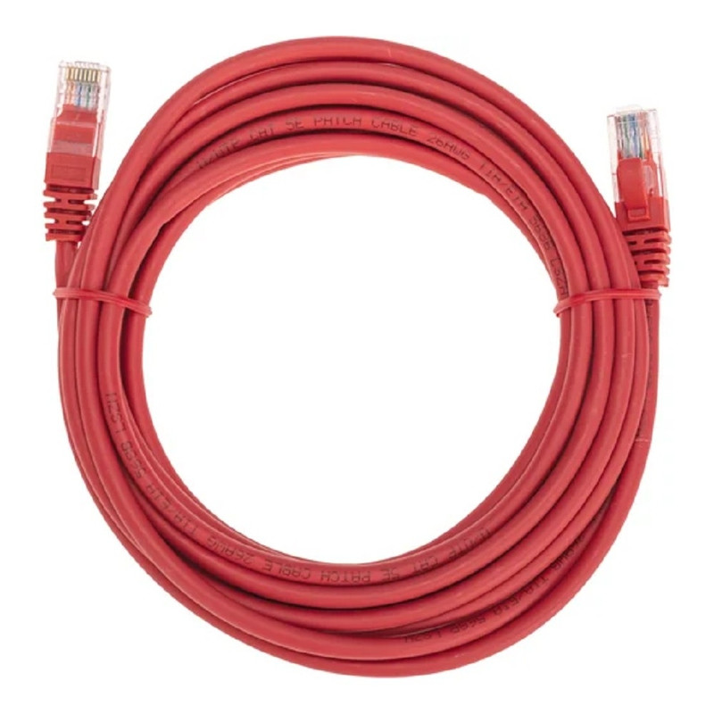Rexant (02-0103-5) Патч-корд U/UTP, CAT 5e, RJ45-RJ45, 26AWG, LSZH, красный, 5м