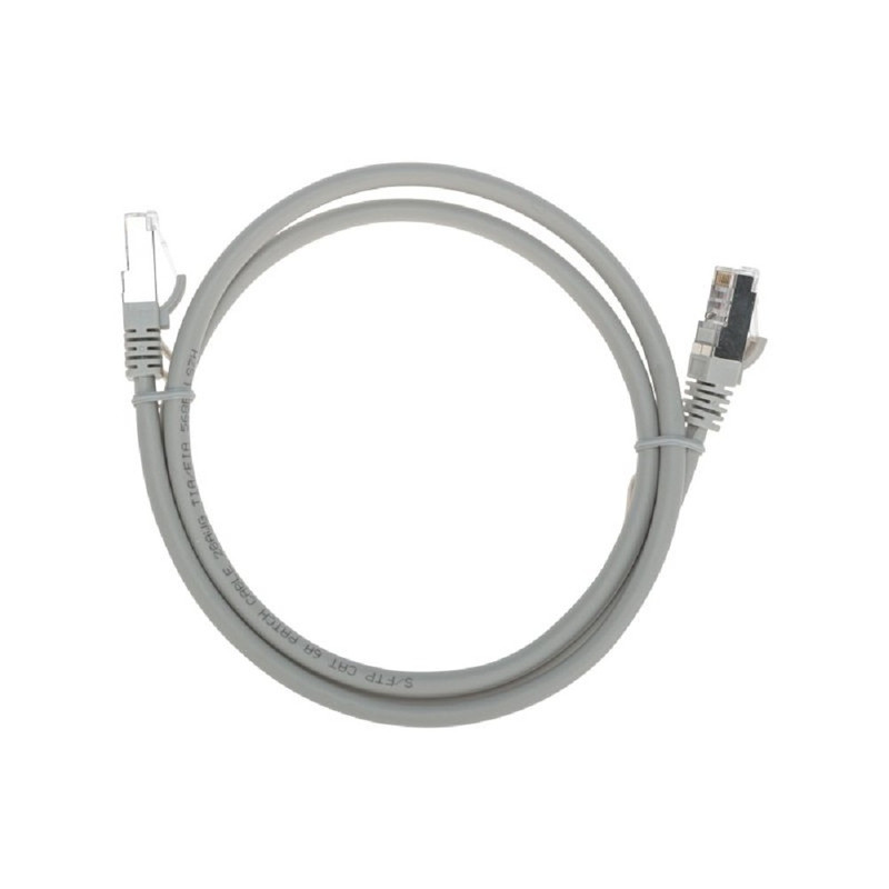 Rexant (02-0390-1) Патч-корд S/FTP, CAT 6A (10G), RJ45-RJ45, 28AWG, LSZH, серый, 1м