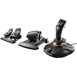 Набор Thrustmaster T-16000M FCS Flight Pack : Джойстик.Руд.Педали,PC [2960782]