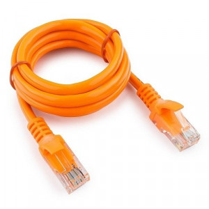 Патч-корд UTP Cablexpert PP12-1M/O кат. 5e, 1м, литой, многожильный (оранжевый)