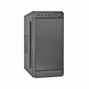 Exegate EX283128RUS Корпус Minitower ExeGate BAA-108U Black, mATX, <AAA350, 80mm>, 1*USB+1*USB3.0, Audio