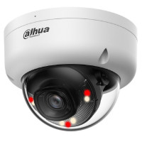 DAHUA DH-IPC-HDBW1239E1P-A-IL-0360B-S6 Уличная купольная IP-видеокамера с ИК 30м и LED 30м 2Мп; 1/2.8” CMOS; объектив 3.6мм; IP67, IK08;  металл, пластик
