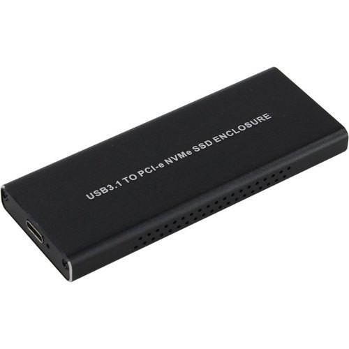 ORIENT 3550U3, USB 3.1 Gen2 контейнер для SSD M.2 NVMe 2230/2242/2260/2280 M-Key, PCIe Gen3x2 (JMS583), до 10 GB/s, поддержка UAPS,TRIM, разъем USB3.1 Type-C + кабель USB3.1 Type-A, черный (30900) 